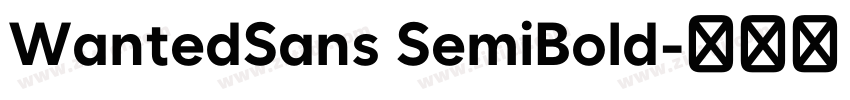 WantedSans SemiBold字体转换